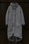 BORIS BIDJAN SABERI mid-length jacket AW23 WPARKA FISHTAIL1 F1502F-W light gray